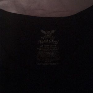 Faded Glory Black V Neck